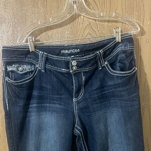 Maurices Women's Deep Indigo Boot Cut Jeans